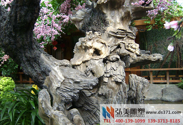 景观水泥树雕塑