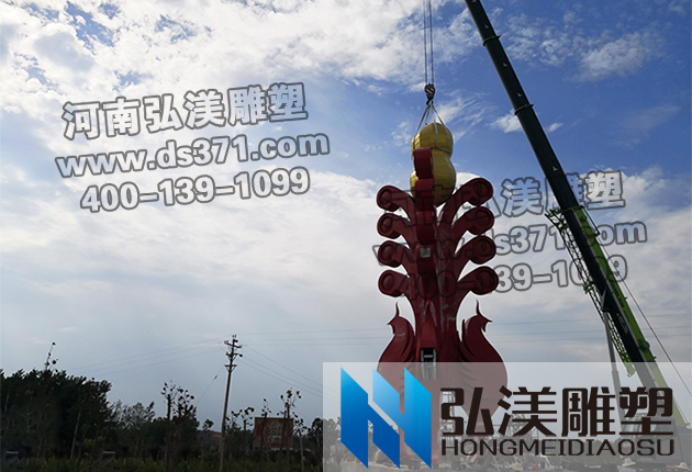 16.6米高凤凰雕塑2